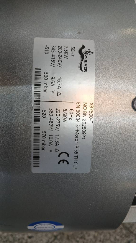 ساید چنل (بلوِئر) توان 7500وات سه فاز XB-7500